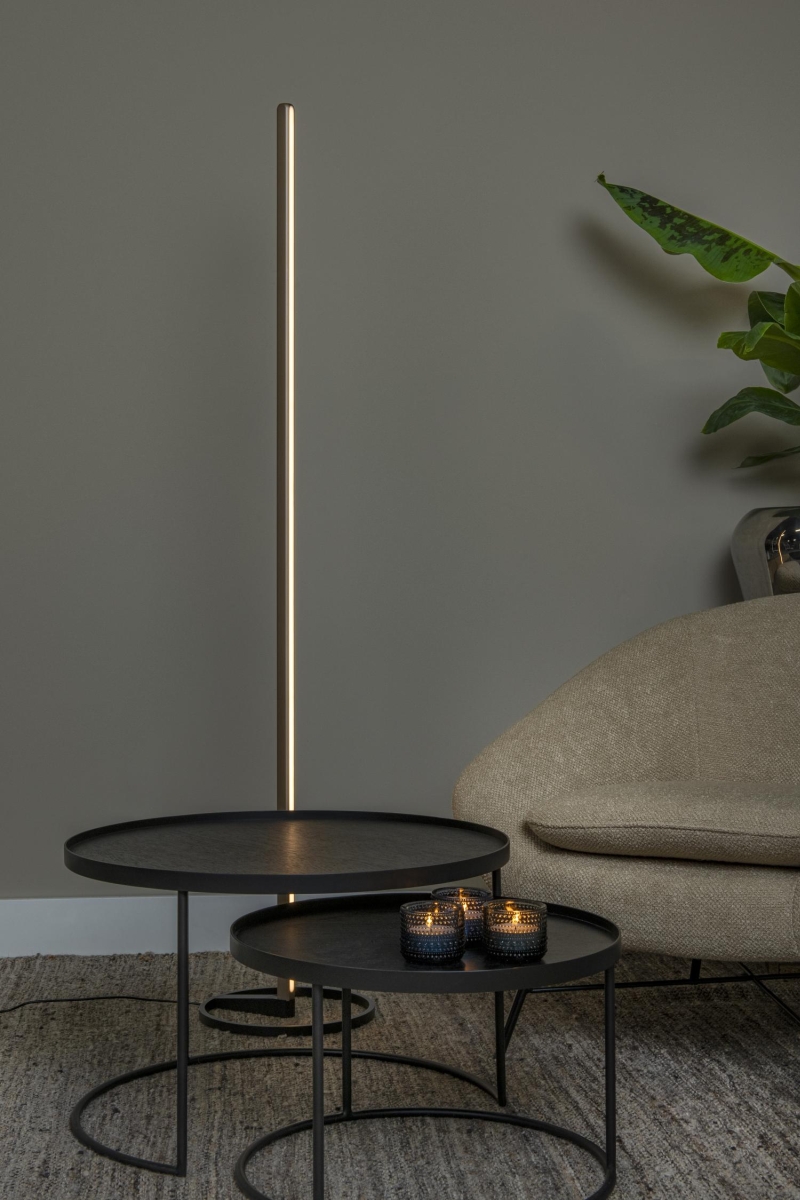 Lucide BRAGA - Stojacia lampa - Ø 30 cm - LED Rozm. - 1x18W 2700K/4000K - Káv